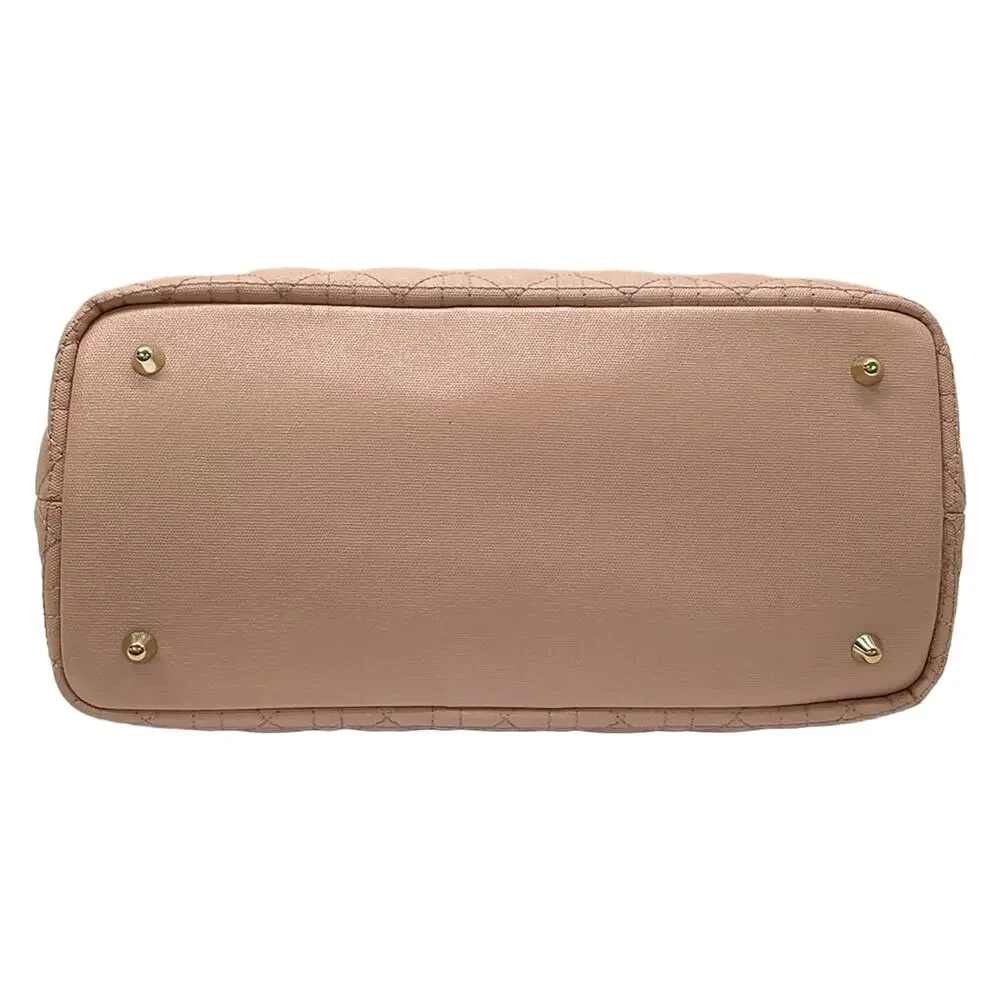 Christian Dior Panarea Tote Bag Coated Canvas Leather